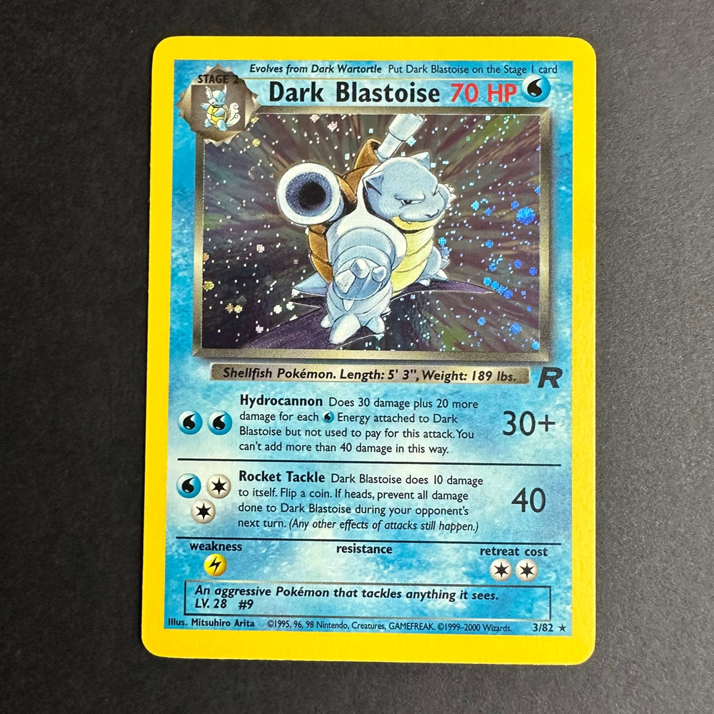 Pokemon TCG Dark Blastoise Team Rocket 03/82 Holo Rare NM/LP